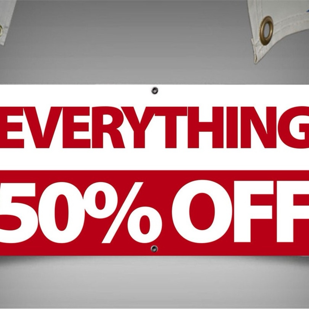 Red and White Sale Banner